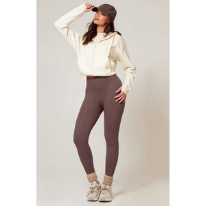 Pretty Little Thing CHOCOLATE SEAMLESS HIGH WAIST GYM LEGGINGS size M NWOT